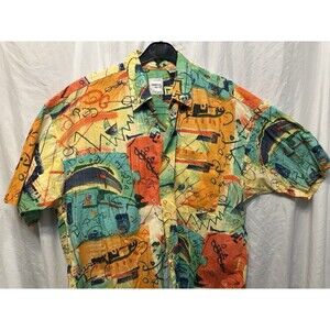 Vintage Sahara Club  Hawaiian Button-down Medium Short sleeve 80s/90s